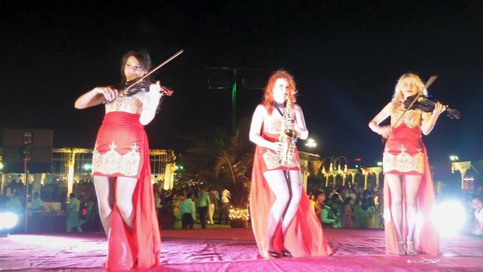 female trio musicians gurgaon